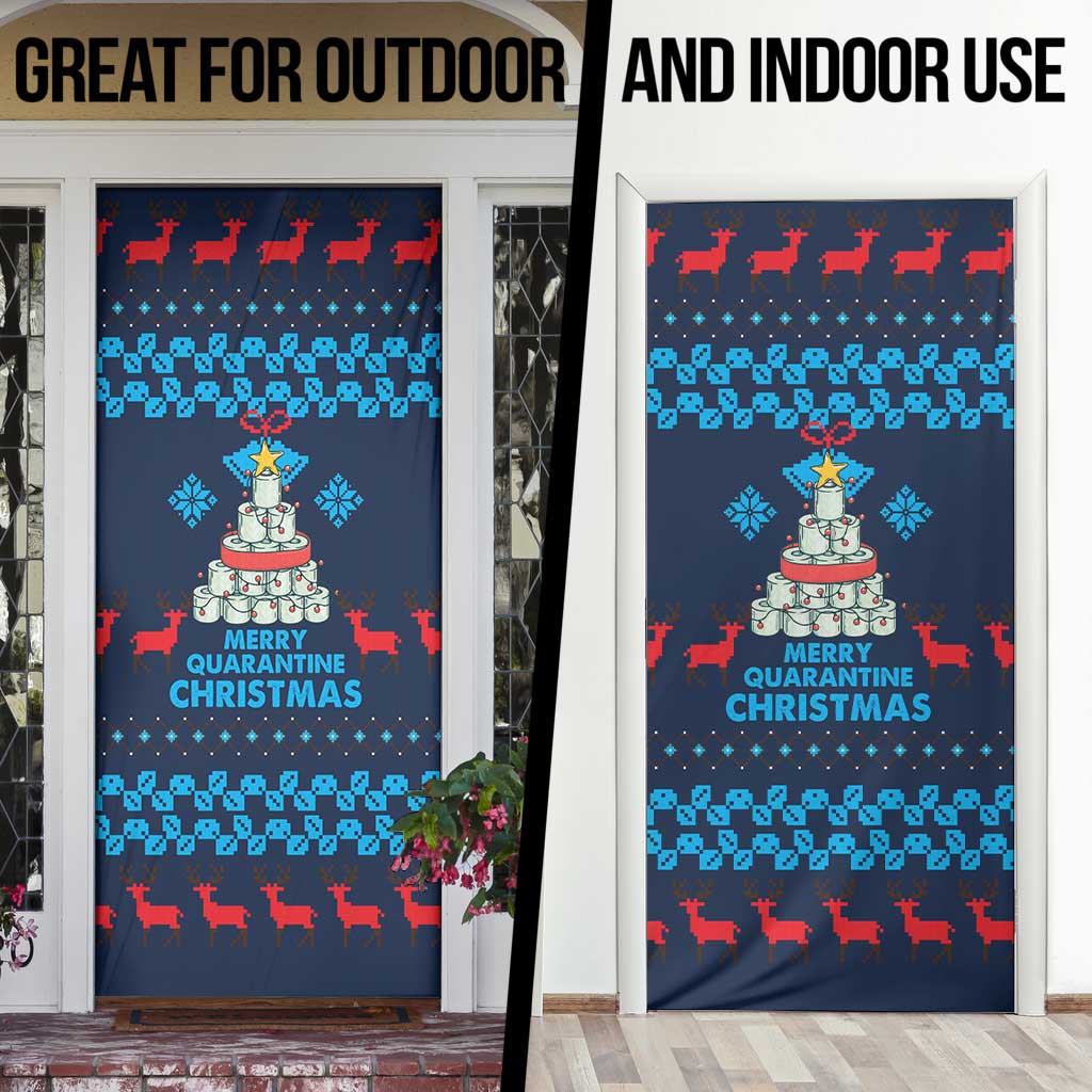 Merry Quarantine Christmas Door Cover Xmas Holiday Patterns - Wonder Print Shop