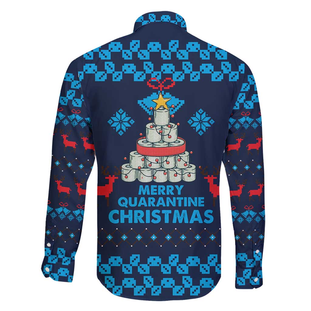 Merry Quarantine Christmas Family Matching Long Sleeve Bodycon Dress and Hawaiian Shirt Xmas Holiday Patterns - Wonder Print Shop