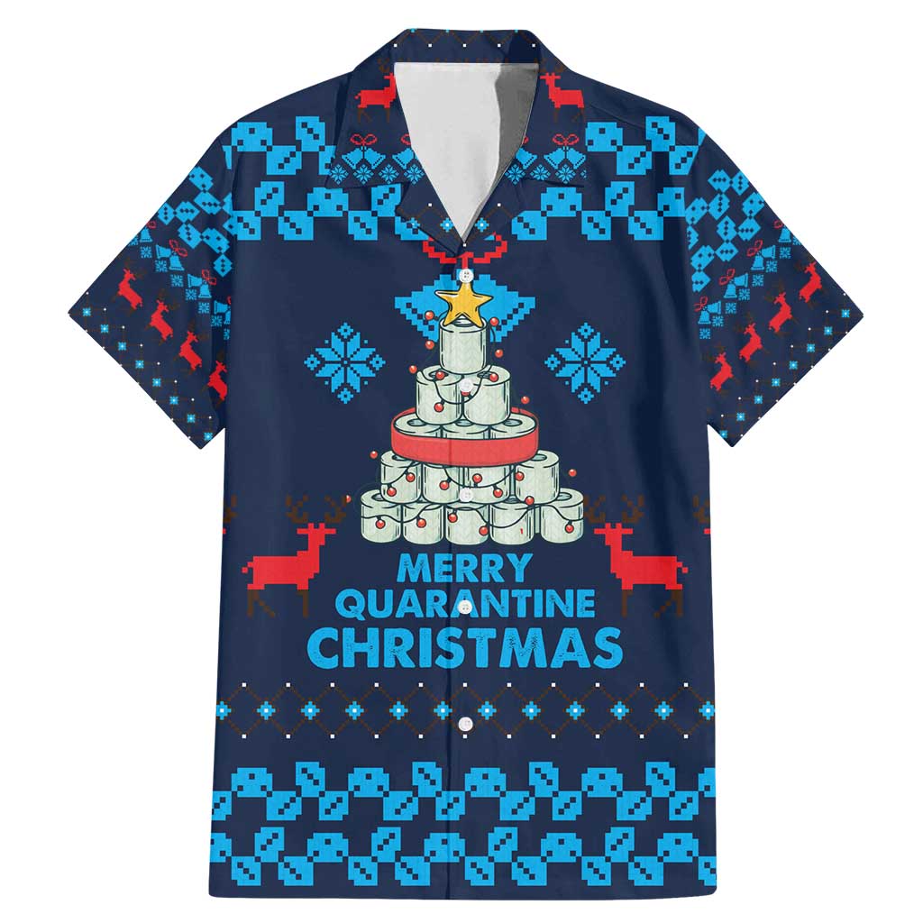 Merry Quarantine Christmas Family Matching Mermaid Dress and Hawaiian Shirt Xmas Holiday Patterns - Wonder Print Shop