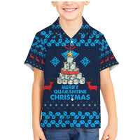 Merry Quarantine Christmas Family Matching Mermaid Dress and Hawaiian Shirt Xmas Holiday Patterns - Wonder Print Shop