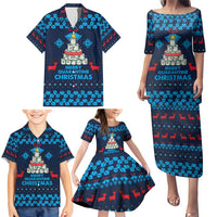 Merry Quarantine Christmas Family Matching Puletasi and Hawaiian Shirt Xmas Holiday Patterns - Wonder Print Shop