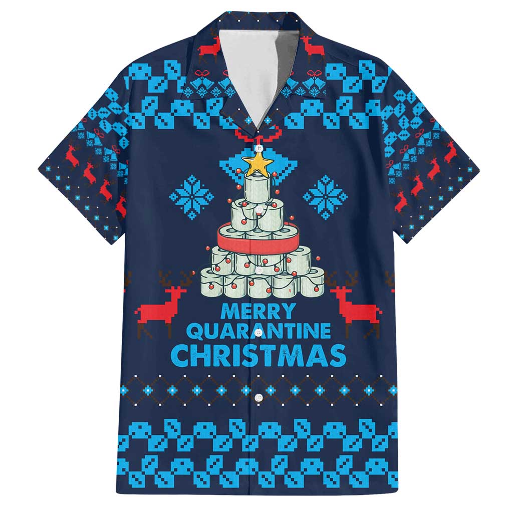Merry Quarantine Christmas Family Matching Puletasi and Hawaiian Shirt Xmas Holiday Patterns - Wonder Print Shop