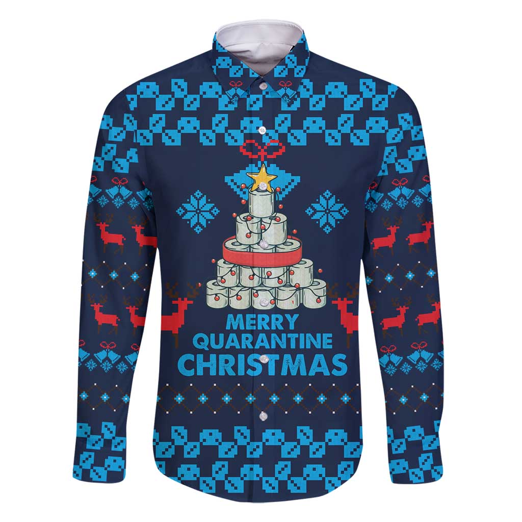 Merry Quarantine Christmas Family Matching Tank Maxi Dress and Hawaiian Shirt Xmas Holiday Patterns - Wonder Print Shop