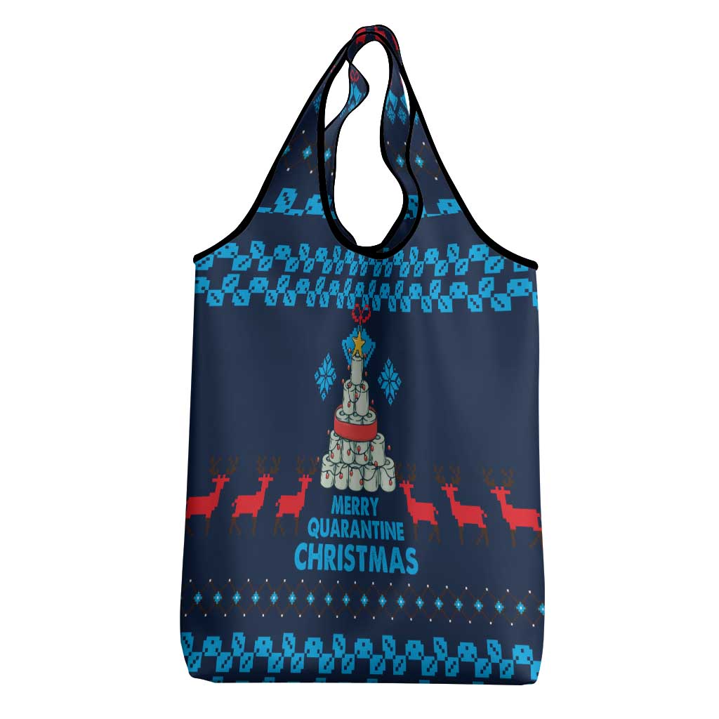 Merry Quarantine Christmas Grocery Bag Xmas Holiday Patterns - Wonder Print Shop
