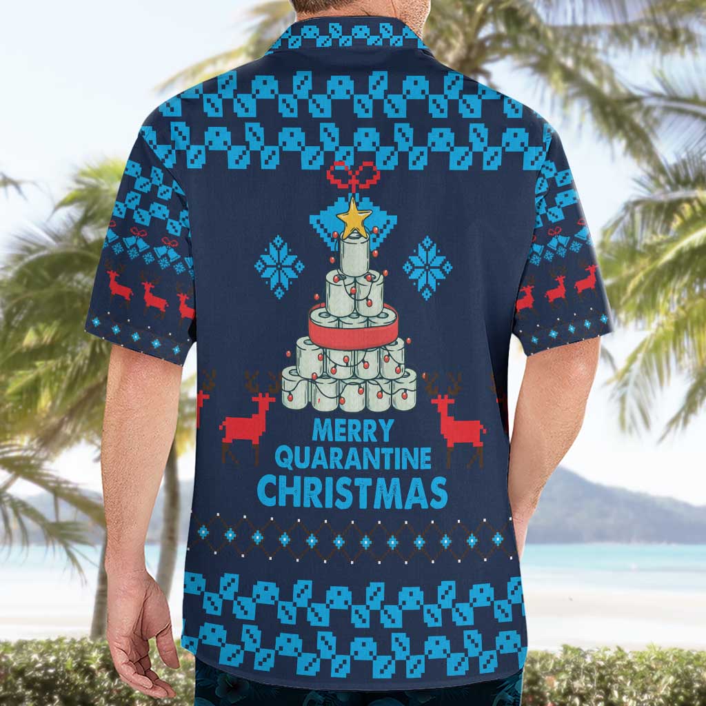Merry Quarantine Christmas Hawaiian Shirt Xmas Holiday Patterns - Wonder Print Shop