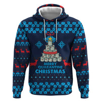 Merry Quarantine Christmas Hoodie Xmas Holiday Patterns - Wonder Print Shop
