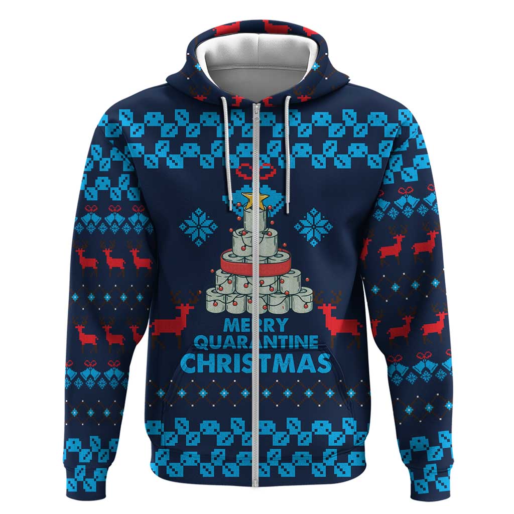 Merry Quarantine Christmas Hoodie Xmas Holiday Patterns - Wonder Print Shop