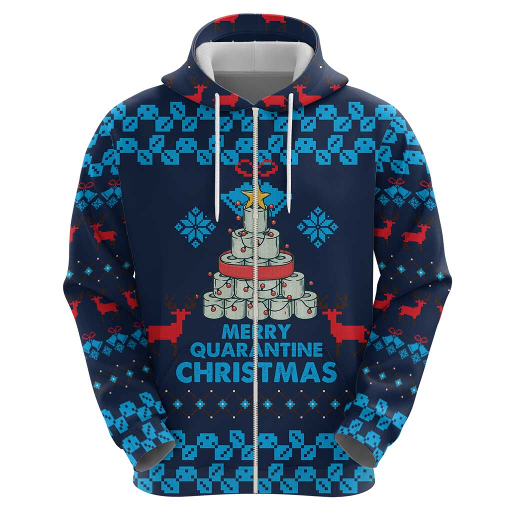 Merry Quarantine Christmas Hoodie Xmas Holiday Patterns - Wonder Print Shop