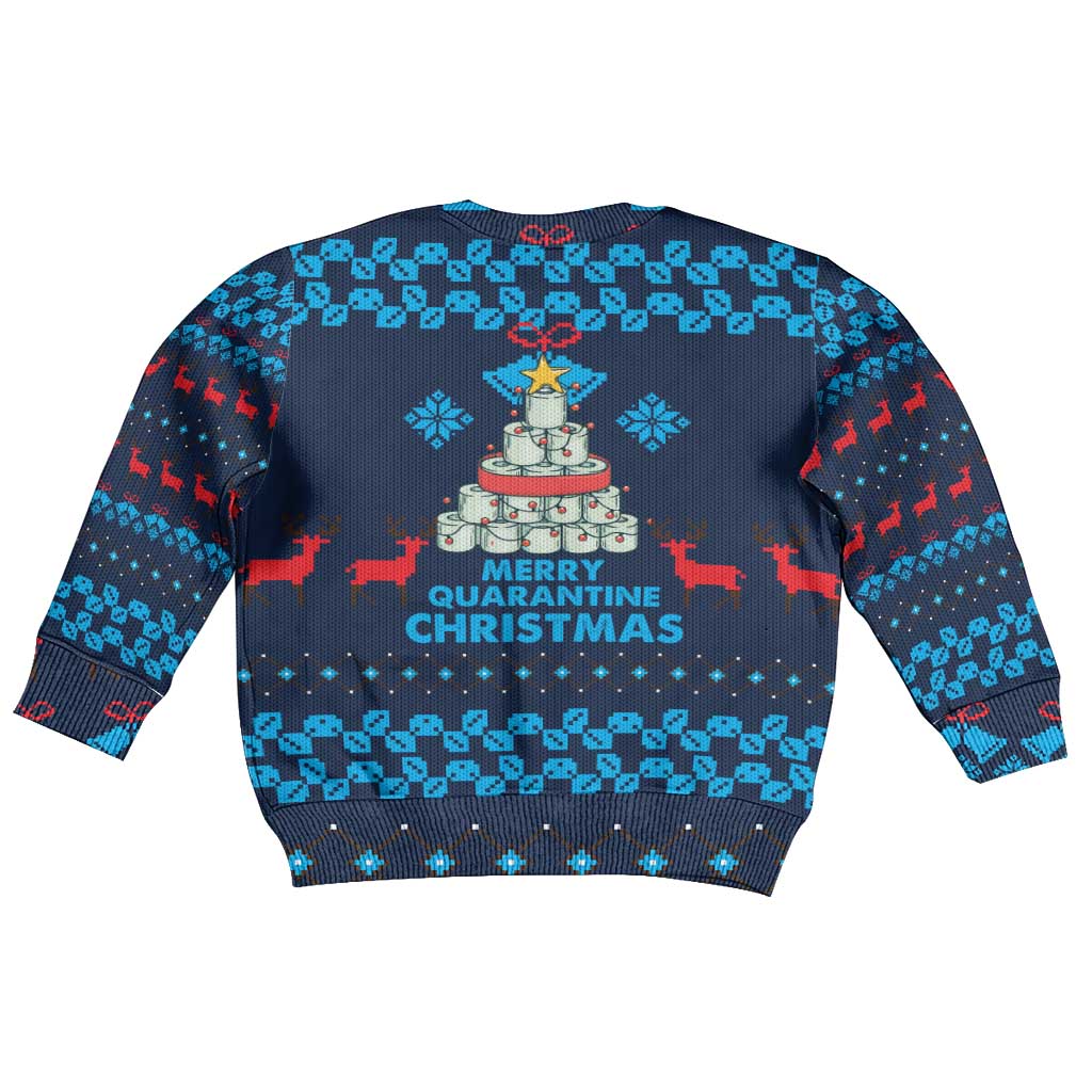 Merry Quarantine Christmas Kid Ugly Christmas Sweater Xmas Holiday Patterns - Wonder Print Shop