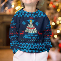 Merry Quarantine Christmas Kid Ugly Christmas Sweater Xmas Holiday Patterns - Wonder Print Shop