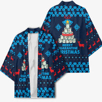 Merry Quarantine Christmas Kimono Xmas Holiday Patterns - Wonder Print Shop