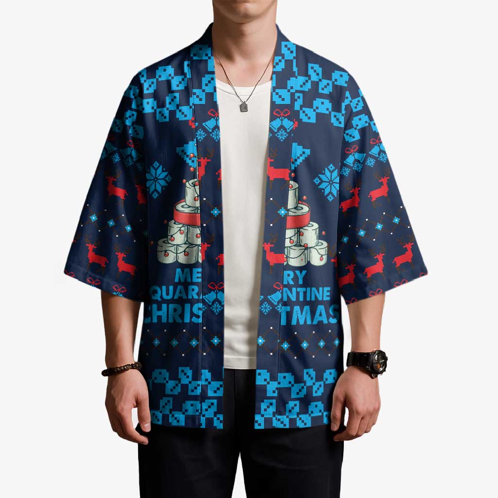 Merry Quarantine Christmas Kimono Xmas Holiday Patterns - Wonder Print Shop