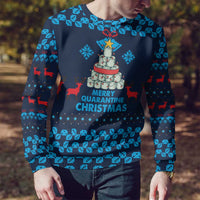 Merry Quarantine Christmas Ugly Christmas Sweater Xmas Holiday Patterns - Wonder Print Shop