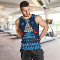 Merry Quarantine Christmas Men Tank Top Xmas Holiday Patterns - Wonder Print Shop