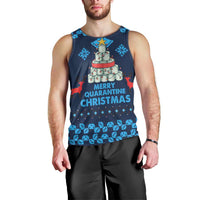 Merry Quarantine Christmas Men Tank Top Xmas Holiday Patterns - Wonder Print Shop