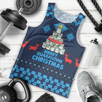 Merry Quarantine Christmas Men Tank Top Xmas Holiday Patterns - Wonder Print Shop