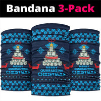 Merry Quarantine Christmas Neck Gaiter Xmas Holiday Patterns - Wonder Print Shop