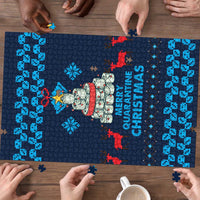 Merry Quarantine Christmas Puzzle Xmas Holiday Patterns - Wonder Print Shop