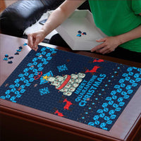 Merry Quarantine Christmas Puzzle Xmas Holiday Patterns - Wonder Print Shop