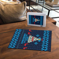 Merry Quarantine Christmas Puzzle Xmas Holiday Patterns - Wonder Print Shop