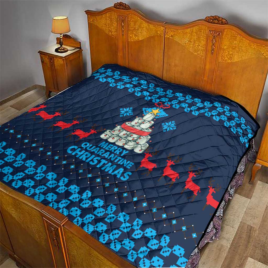 Merry Quarantine Christmas Quilt Xmas Holiday Patterns - Wonder Print Shop