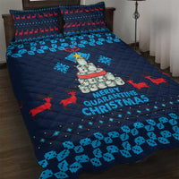 Merry Quarantine Christmas Quilt Bed Set Xmas Holiday Patterns - Wonder Print Shop