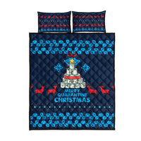 Merry Quarantine Christmas Quilt Bed Set Xmas Holiday Patterns - Wonder Print Shop