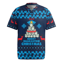 Merry Quarantine Christmas Rugby Jersey Xmas Holiday Patterns - Wonder Print Shop
