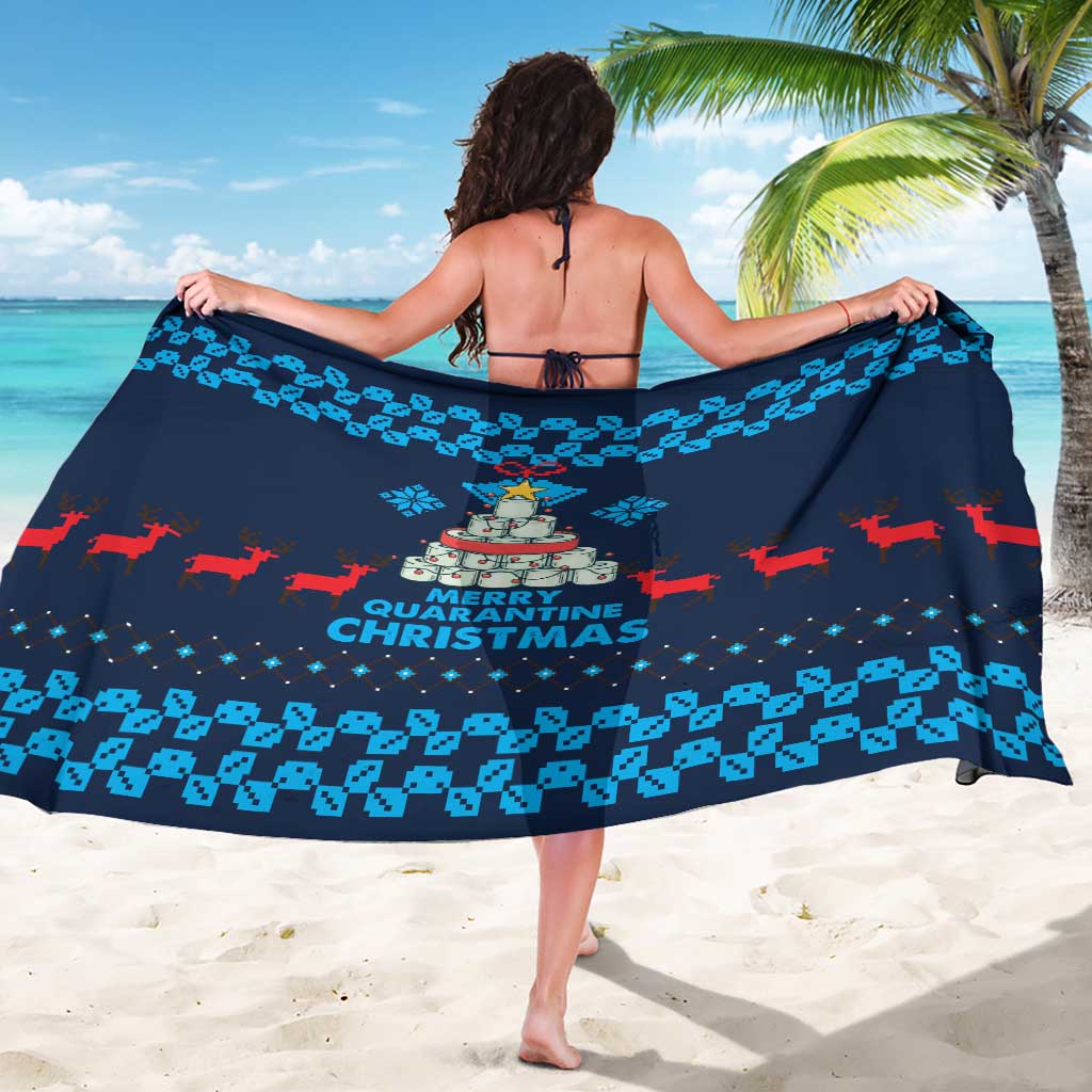 Merry Quarantine Christmas Sarong Xmas Holiday Patterns - Wonder Print Shop