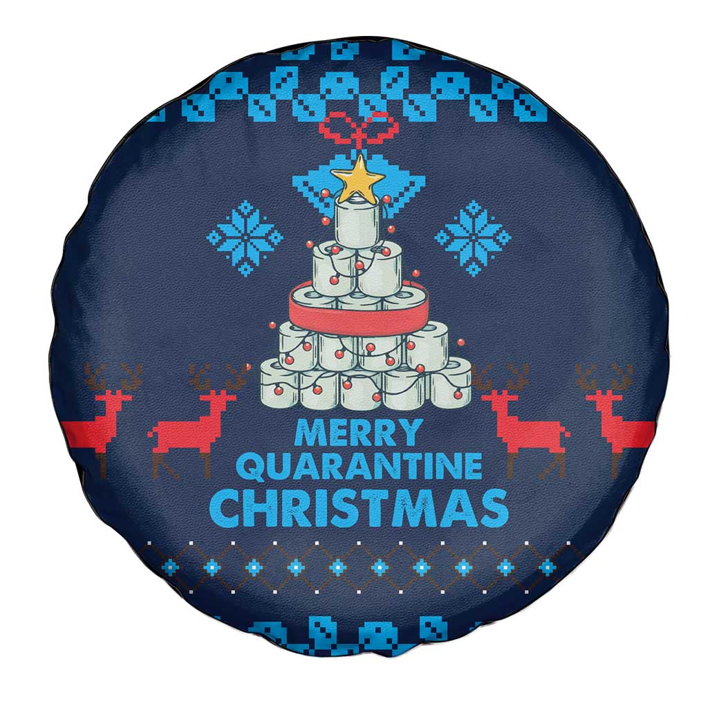 Merry Quarantine Christmas Spare Tire Cover Xmas Holiday Patterns - Wonder Print Shop
