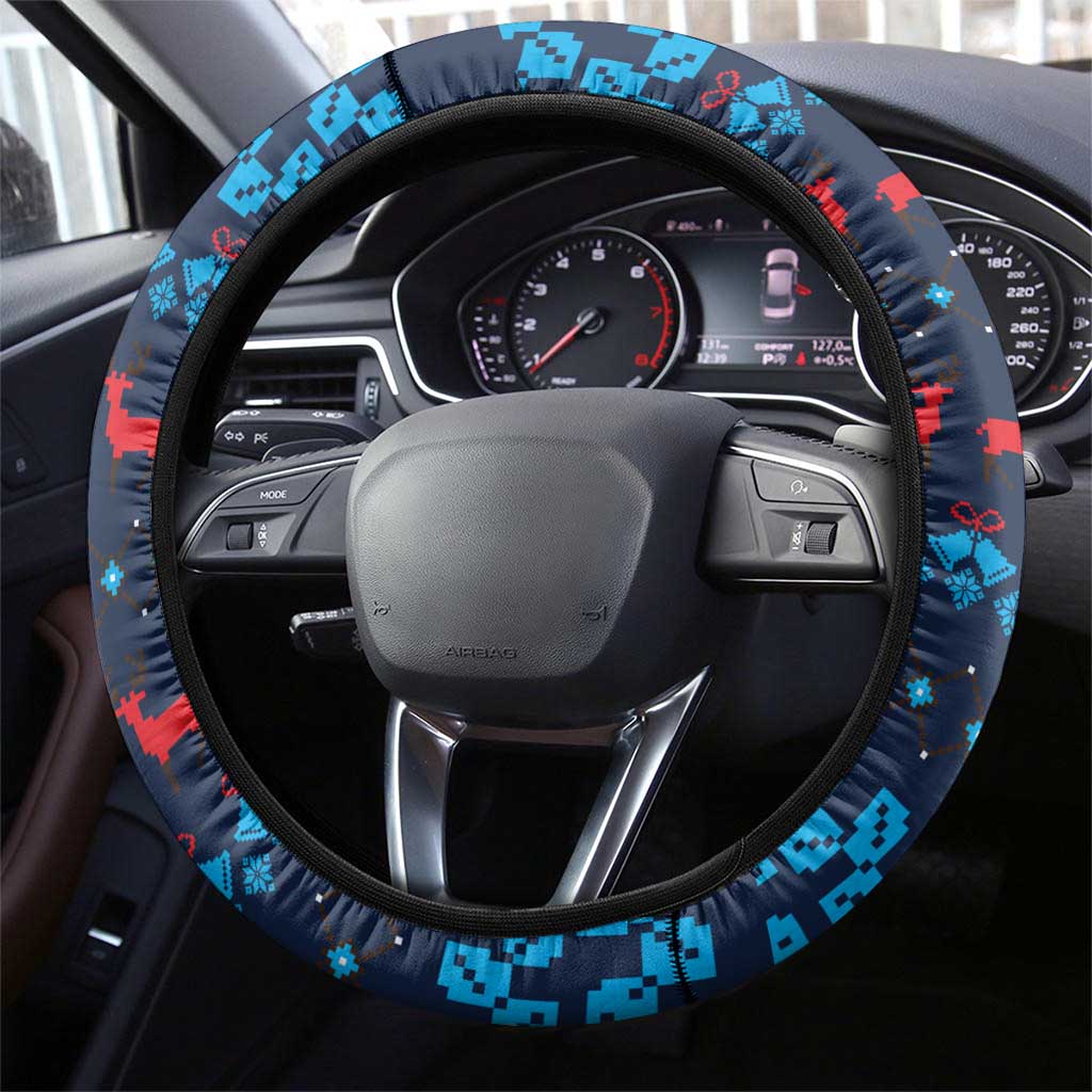 Merry Quarantine Christmas Steering Wheel Cover Xmas Holiday Patterns - Wonder Print Shop