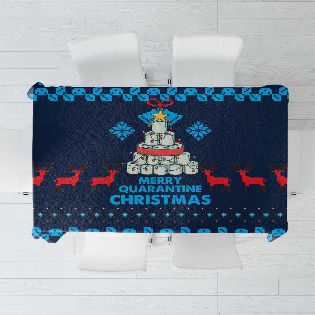 Merry Quarantine Christmas Tablecloth Xmas Holiday Patterns - Wonder Print Shop