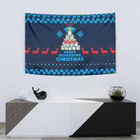 Merry Quarantine Christmas Tapestry Xmas Holiday Patterns - Wonder Print Shop