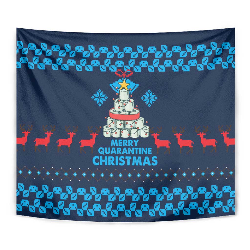 Merry Quarantine Christmas Tapestry Xmas Holiday Patterns - Wonder Print Shop