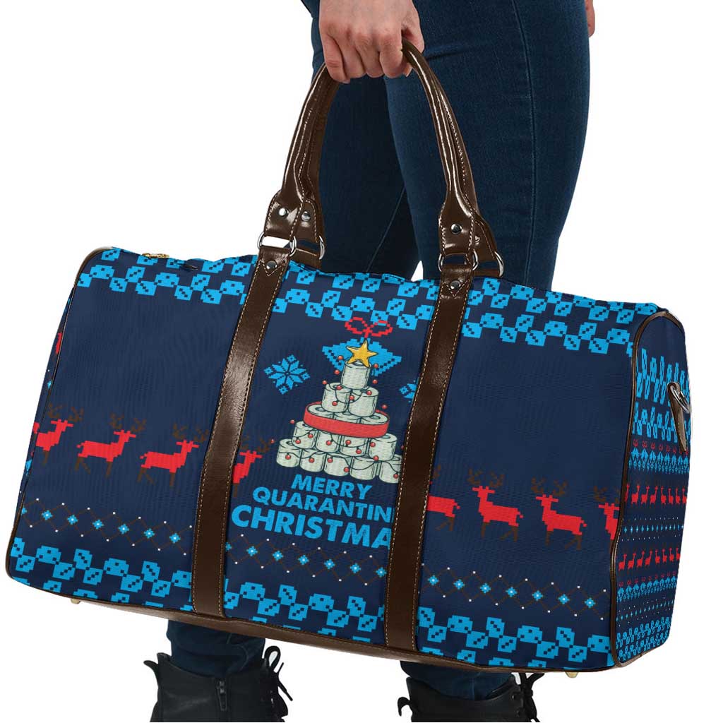 Merry Quarantine Christmas Travel Bag Xmas Holiday Patterns - Wonder Print Shop