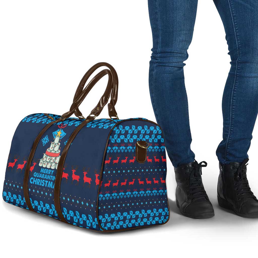 Merry Quarantine Christmas Travel Bag Xmas Holiday Patterns - Wonder Print Shop