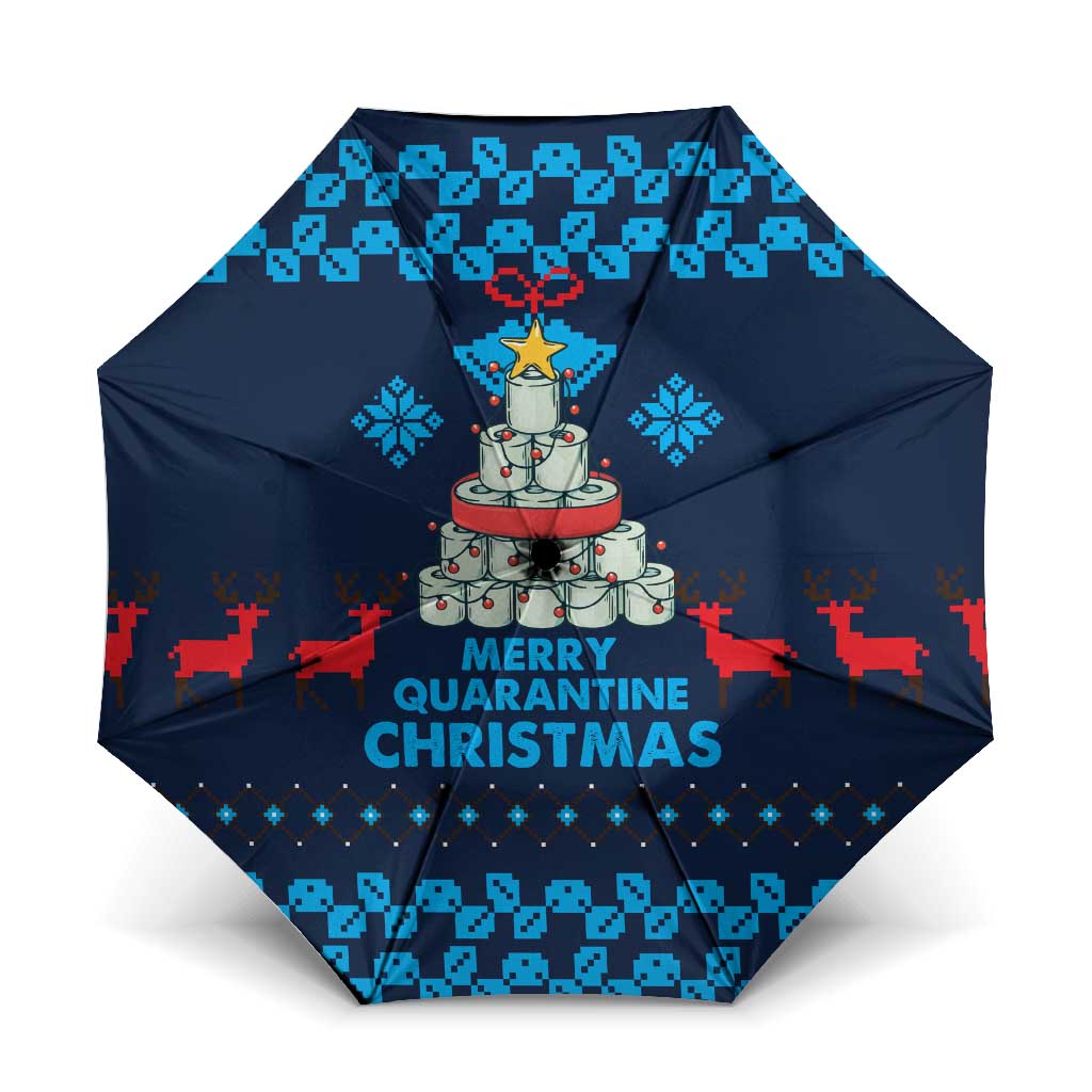 Merry Quarantine Christmas Umbrella Xmas Holiday Patterns - Wonder Print Shop
