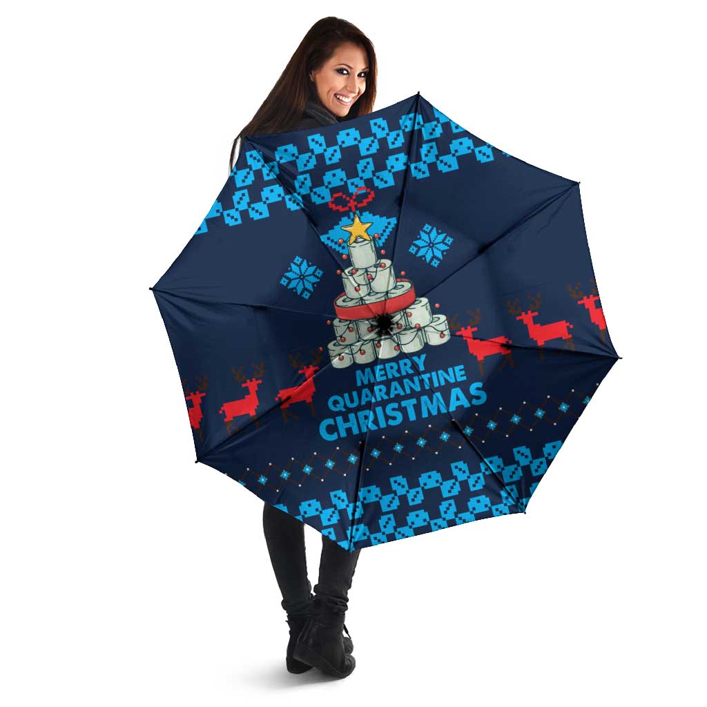 Merry Quarantine Christmas Umbrella Xmas Holiday Patterns - Wonder Print Shop