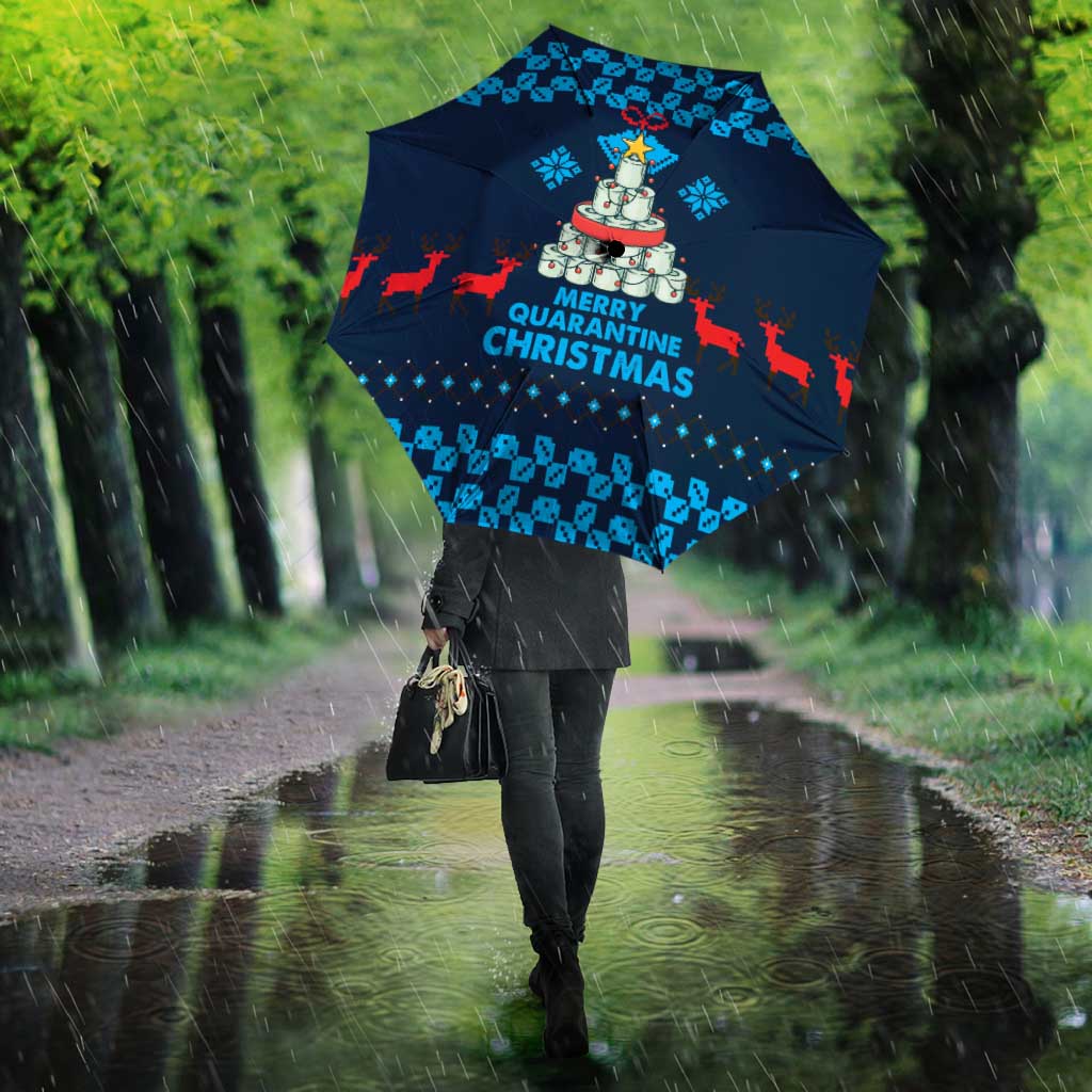 Merry Quarantine Christmas Umbrella Xmas Holiday Patterns - Wonder Print Shop