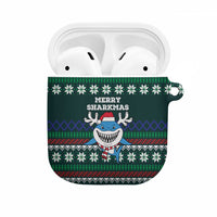Merry Sharkmas Christmas AirPods Case Xmas Holiday Patterns - Wonder Print Shop