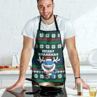 Merry Sharkmas Christmas Apron Xmas Holiday Patterns - Wonder Print Shop