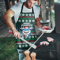 Merry Sharkmas Christmas Apron Xmas Holiday Patterns - Wonder Print Shop