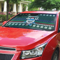 Merry Sharkmas Christmas Auto Sun Shade Xmas Holiday Patterns - Wonder Print Shop