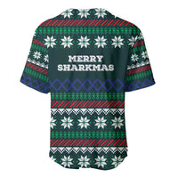 Merry Sharkmas Christmas Baseball Jersey Xmas Holiday Patterns - Wonder Print Shop