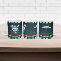 Merry Sharkmas Christmas Ceramic Mug Xmas Holiday Patterns - Wonder Print Shop