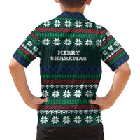 Merry Sharkmas Christmas Family Matching Puletasi and Hawaiian Shirt Xmas Holiday Patterns - Wonder Print Shop