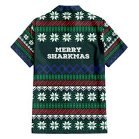 Merry Sharkmas Christmas Family Matching Puletasi and Hawaiian Shirt Xmas Holiday Patterns - Wonder Print Shop