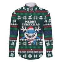 Merry Sharkmas Christmas Family Matching Short Sleeve Bodycon Dress and Hawaiian Shirt Xmas Holiday Patterns - Wonder Print Shop