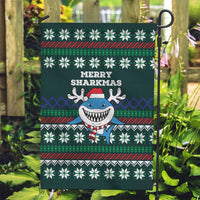 Merry Sharkmas Christmas Garden Flag Xmas Holiday Patterns - Wonder Print Shop