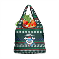 Merry Sharkmas Christmas Grocery Bag Xmas Holiday Patterns - Wonder Print Shop